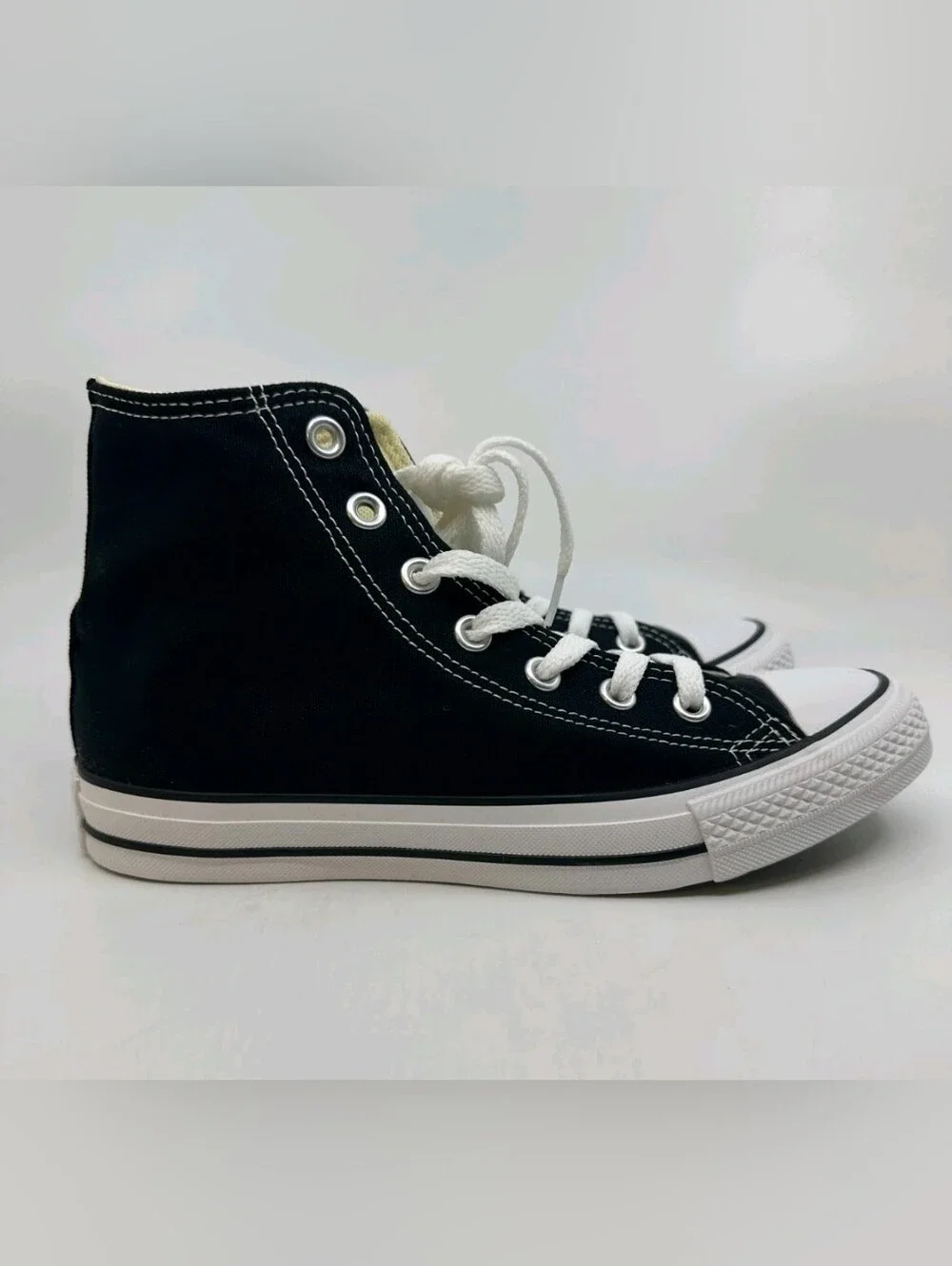 Converse Black & White Kids High-Top Sneakers - Picture 2 of 4